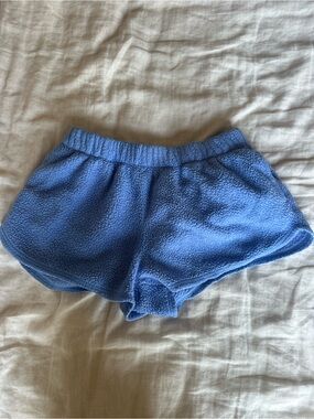 aerie Plush Light Blue Athletic Lounge Shorts